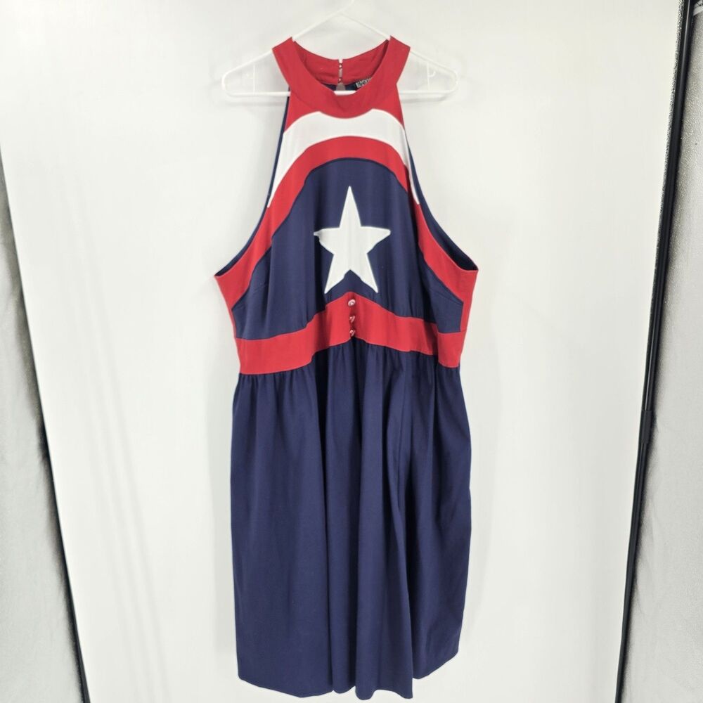 Marvel Her Universe x Disney Captain America Retro Halter Dress Plus Size 30